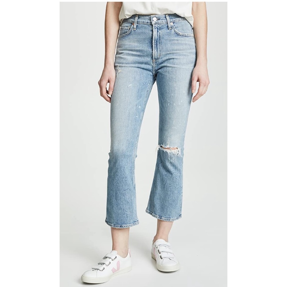 Citizens of Humanity Demy Cropped Flare Jeans Size 24